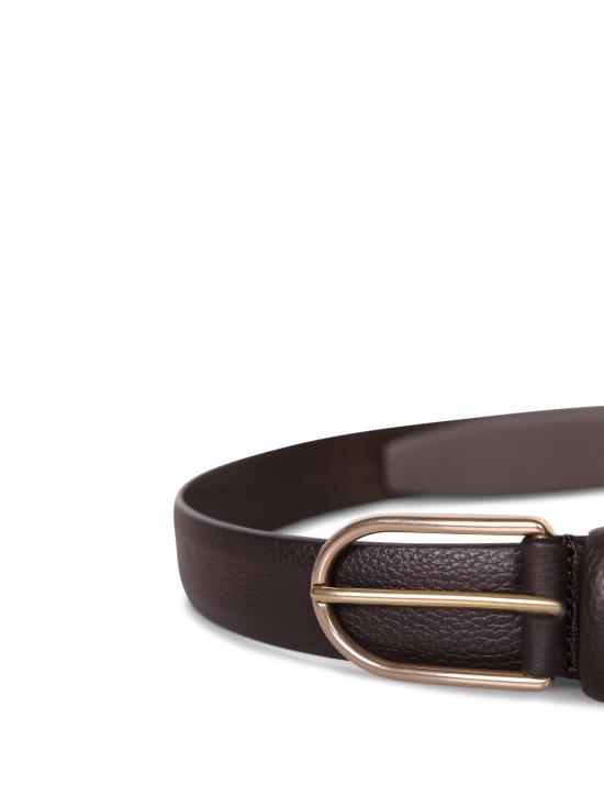 26FW 델 오글리오 가죽 벨트 0325 3851 07 PL132 M1 Brown - DELL'OGLIO