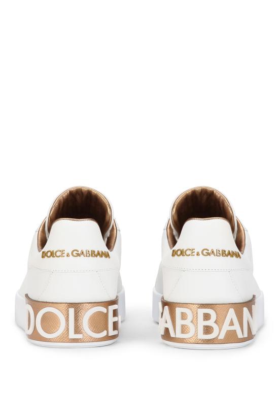 26FW 돌체앤가바나 카프스킨 나파 포르토피노 스니커즈 CK1544AX615 8L315 ORO POLVERE - DOLCE & GABBANA