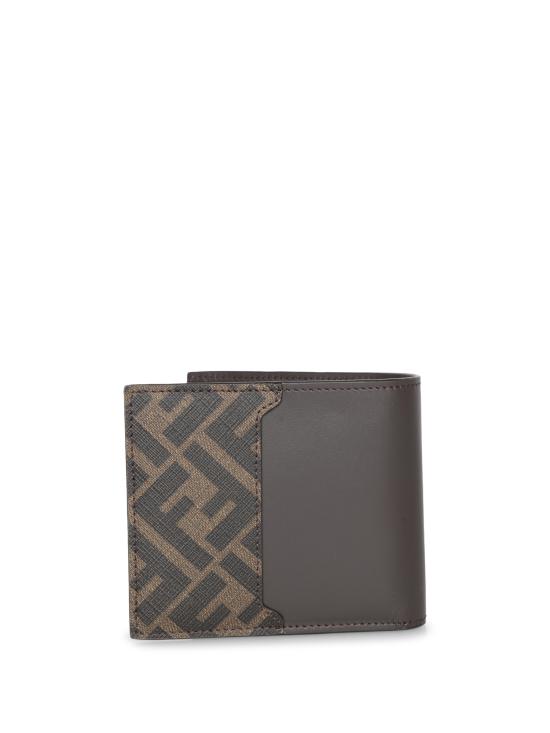 25SS 펜디 FF 스퀘어 레더 반지갑 7M0356 AFF2 F1Q1C Brown - FENDI