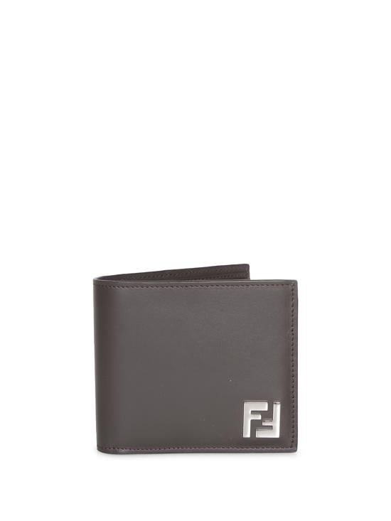 25SS 펜디 FF 스퀘어 레더 반지갑 7M0356 AFF2 F1Q1C Brown