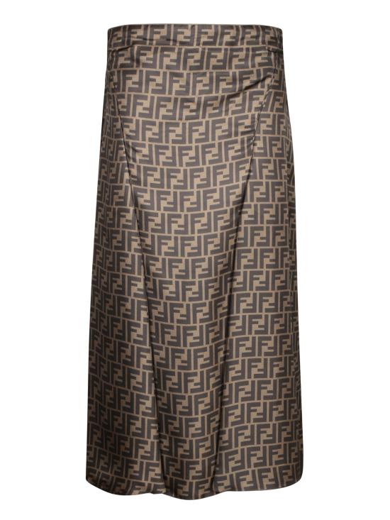 25SS 펜디 FF 트윌 스커트 FQ7601 A8G3 F1440 Brown