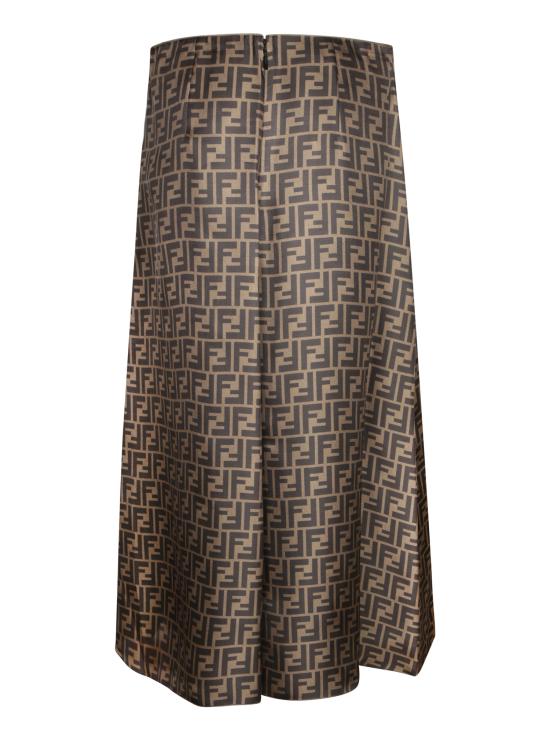 25SS 펜디 FF 트윌 스커트 FQ7601 A8G3 F1440 Brown - FENDI
