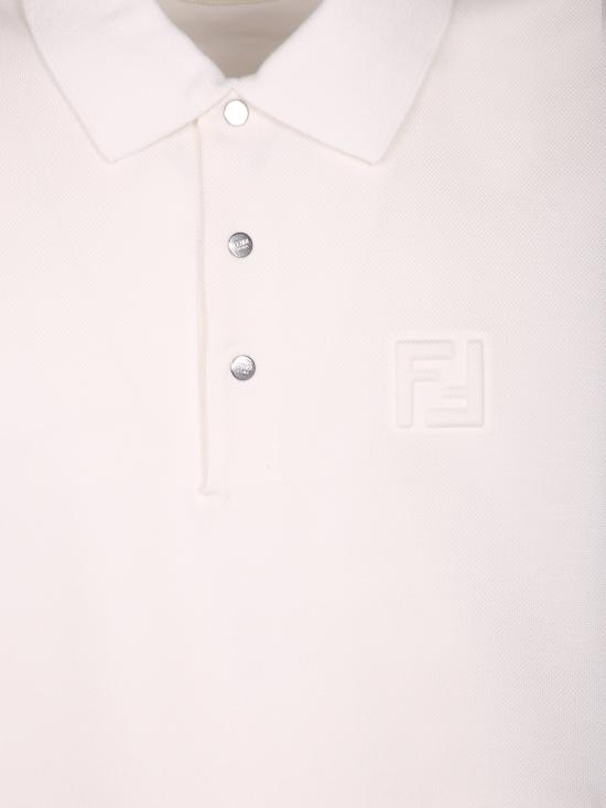 25FW 펜디 폴로 티셔츠 FY1309 ASDT F0KE0 White - FENDI