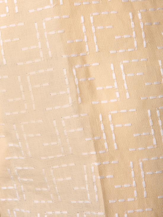 25SS 펜디 리넨 FF 자카드 쇼츠 FB0821 AU6Y F0PKL Beige - FENDI