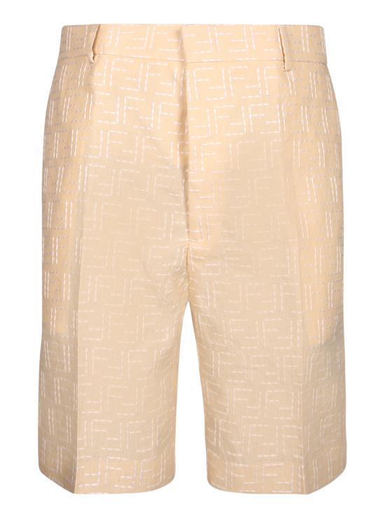 25SS 펜디 리넨 FF 자카드 쇼츠 FB0821 AU6Y F0PKL Beige