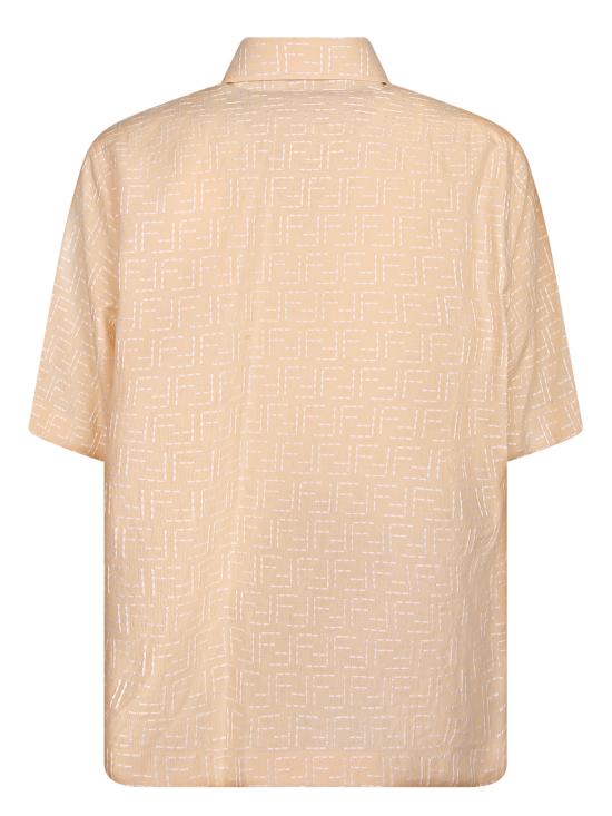 25SS 펜디 FF 자카드 셔츠 FS1317 AU6Y F0PKL Beige - FENDI