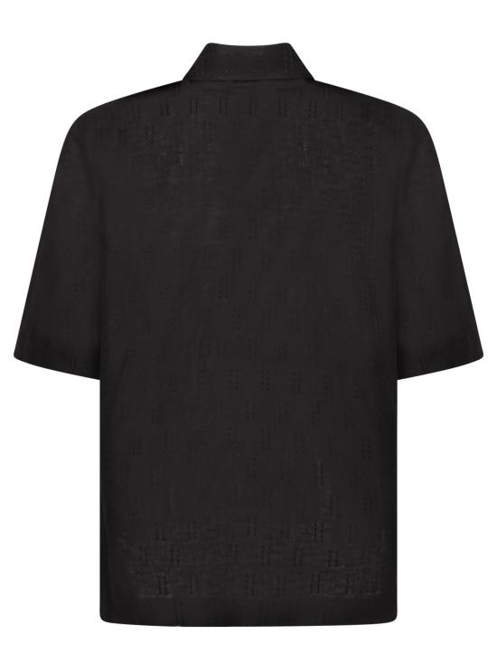 25SS 펜디 FF 자카드 셔츠 FS1317 AU6Y F0QA1 Black - FENDI
