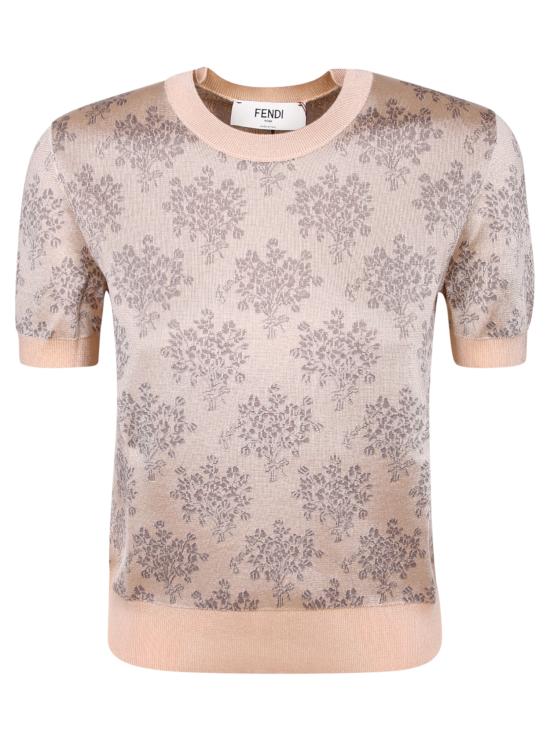 25SS 펜디 반팔 티셔츠 FZXD12 AUHS F1RX0 Pink