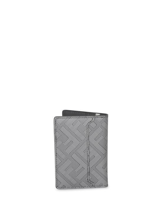25FW 펜디 쉐도우 레더 카드 홀더 7M0349 AP16 F1QCG Grey - FENDI