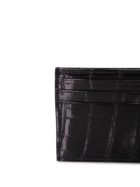 26FW 델 오글리오 카드지갑 DO200 LTHAL 001 Black - DELL'OGLIO