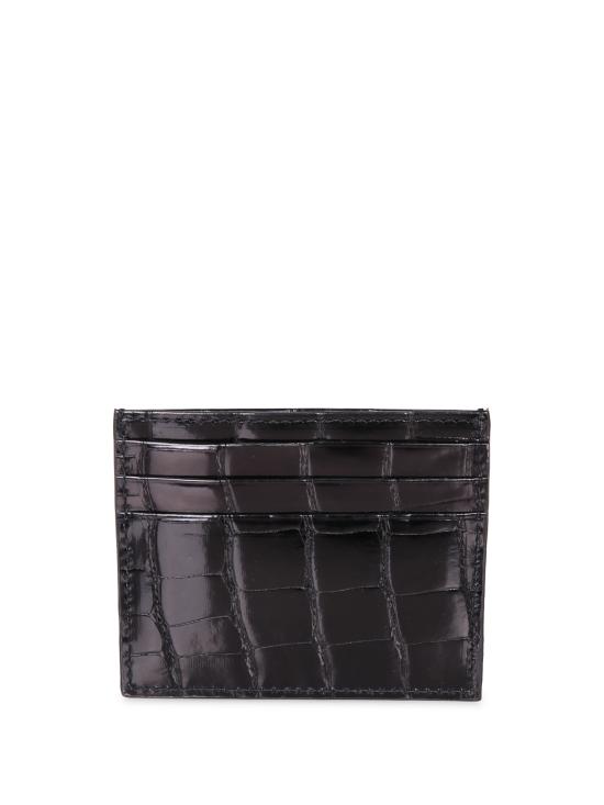 26FW 델 오글리오 카드지갑 DO200 LTHAL 001 Black - DELL'OGLIO