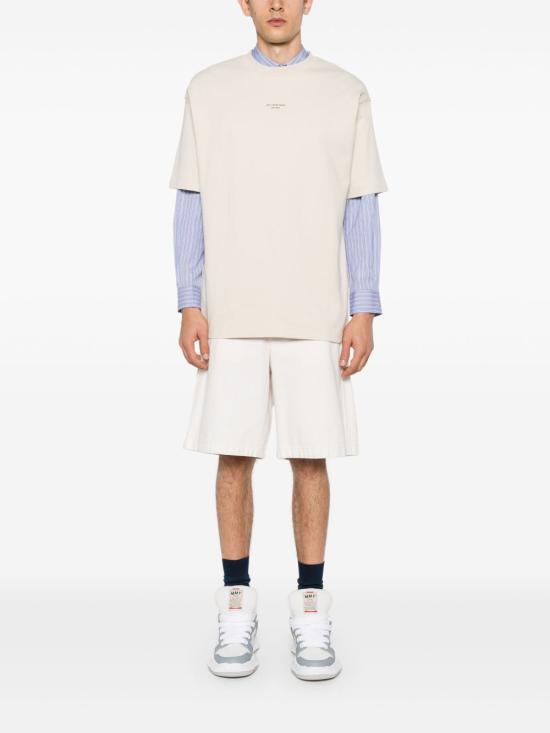 26FW 드롤드무슈 반팔 티셔츠 PERMTS202CO002 Beige - DROLE DE MONSIEUR