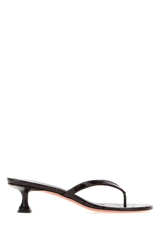26SS 아미나 무아디 샌들 JULIETTETHONG45 SHINYCOFFE Brown