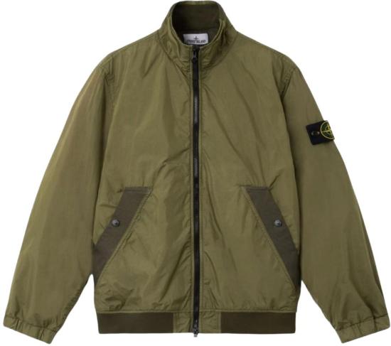 26SS 스톤 아일랜드 크링클 랩스 NY 자켓 윈드 레지스턴스 앤 안티 드롭 L1S154100111S0A23V005G DONKERGREEN