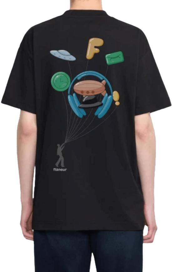 26SS 플라네르 탑 INFLATABLESTSHIRTBLACK - FLANEUR