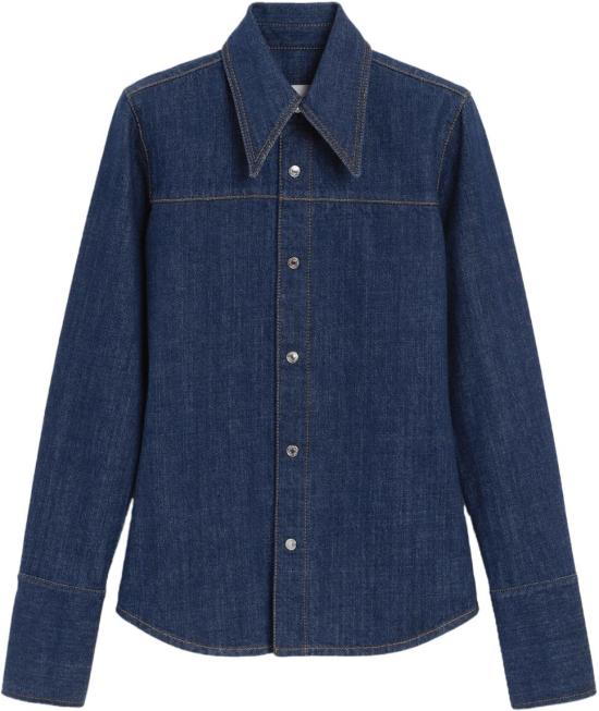 26SS 아미 블라우스 CHEMISEAVECCOLENPOINTEINDIGOFSH832DE0122 NAVY