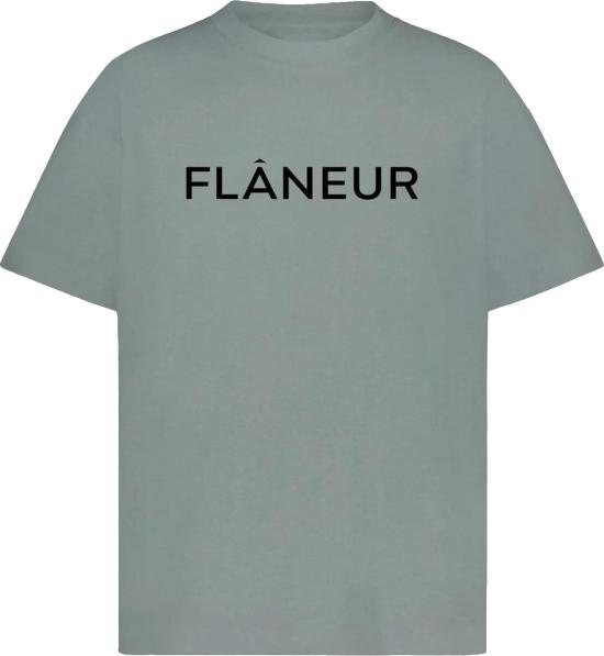 25FW 플라네르 탑 PRINTEDLOGOTSHIRT GREY