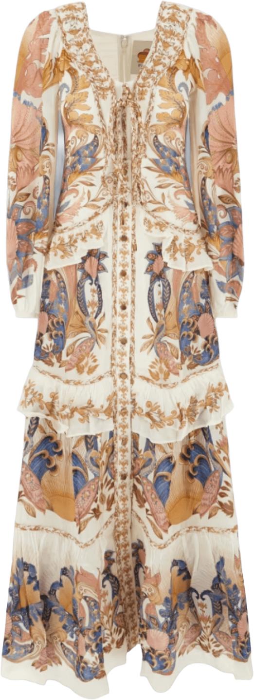 26SS 팜 리오 롱 원피스 FARMRIOSEAGARDENOFFWHITEBRAIDDETAILSLONGDRESS35925226084
