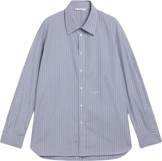 26FW 지방시 긴팔 셔츠 GIVENCHYBM615816PL131COUTURESEAMLONGSLEEVESHIRTLONGSLEEVESHIRTSBLUEDESSIN LICHTBLUE
