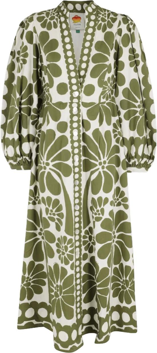 26SS 팜 리오 롱 원피스 FARMRIOPALERMOGREENMAXIDRESS34460526083 DONKERGREEN