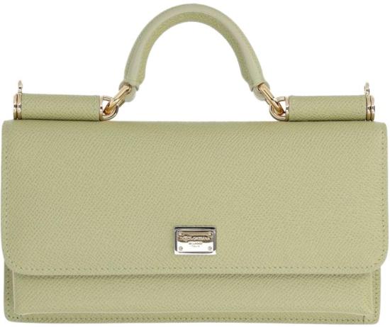 26SS 돌체앤가바나 Dauphine-print calfskin 미니백 BI3280A100180527 LIME