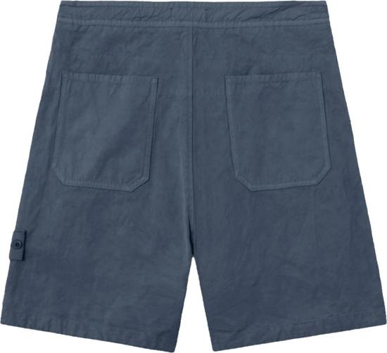 26SS 스톤 아일랜드 숏팬츠 SIGHOSTCOTTONLINENCANVASSHORTSSLATEBLUL1S15L100003S0F36V002E BLUE - STONE ISLAND