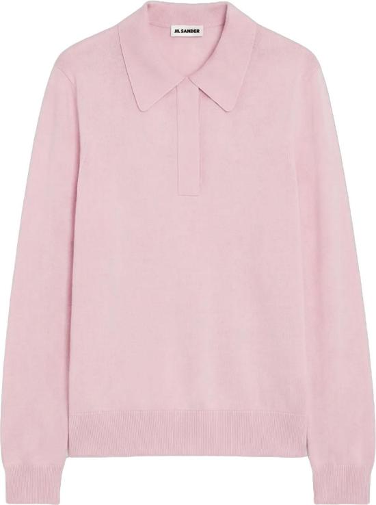 26FW 질샌더 니트 베스트 JILSANDERJ61GL0003J14823668KNITLONGSLEEVEPOLOSHIRTPOLOSHIRTSKNITPINK