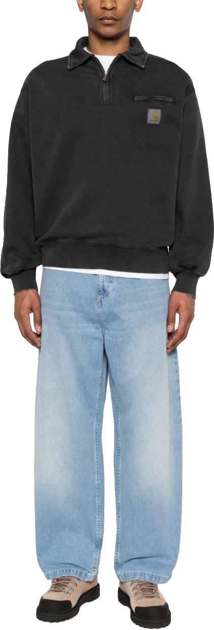 26SS 칼하트 하프 집 디트로이트 스웨트셔츠 I0363508906 DONKERGREY - CARHARTT