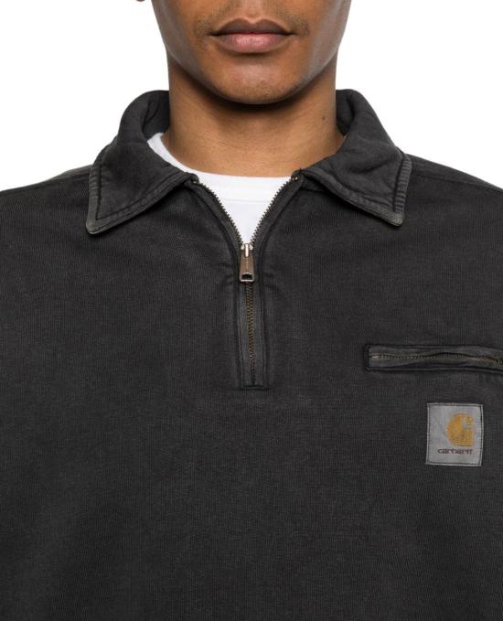 26SS 칼하트 하프 집 디트로이트 스웨트셔츠 I0363508906 DONKERGREY - CARHARTT