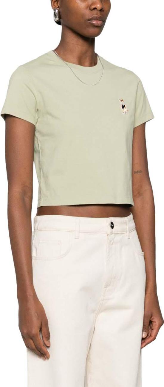 26SS 메종키츠네 드레스드 폭스 베이비 티셔츠 QW00113KJ70260451 LIME - MAISON KITSUNE