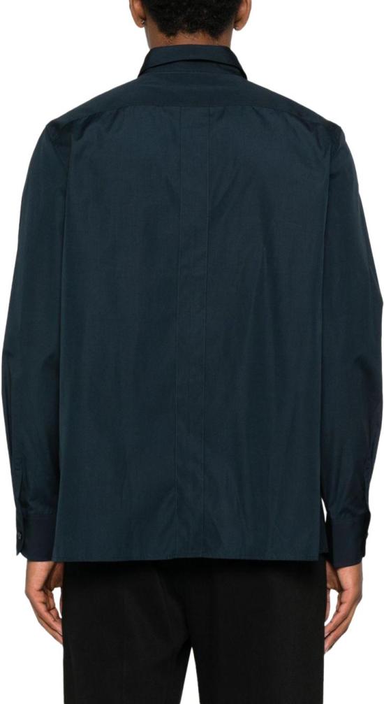 25FW 생로랑 긴팔 셔츠 848033Y2M214102 NAVY - SAINT LAURENT
