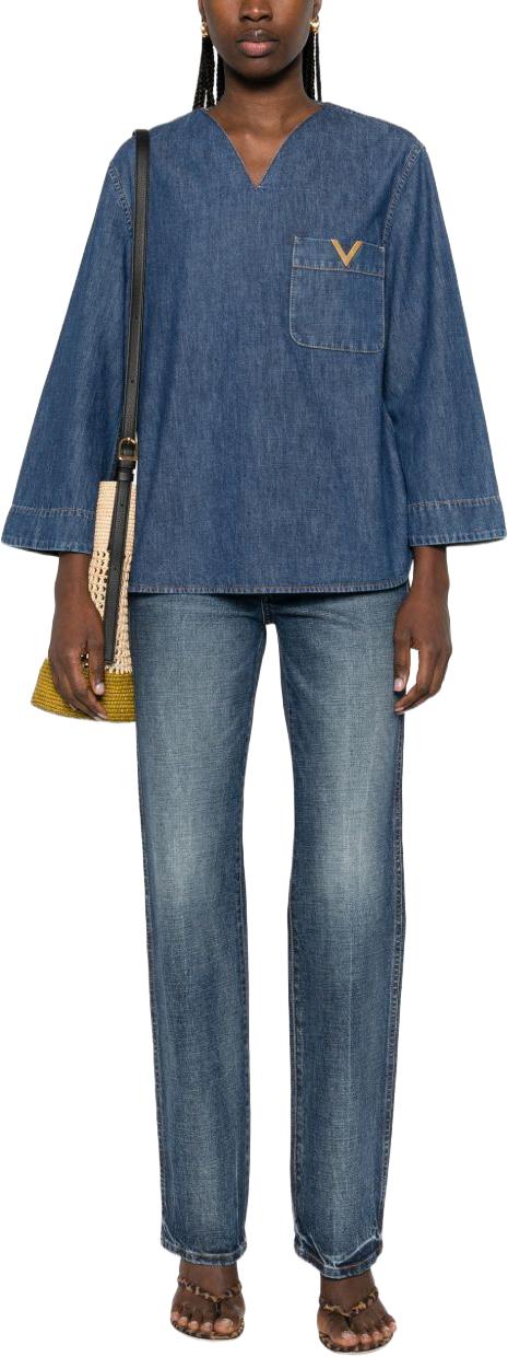 26SS 발렌티노 가라바니 블라우스 BDB03L9YA558 BLUE - VALENTINO GARAVANI