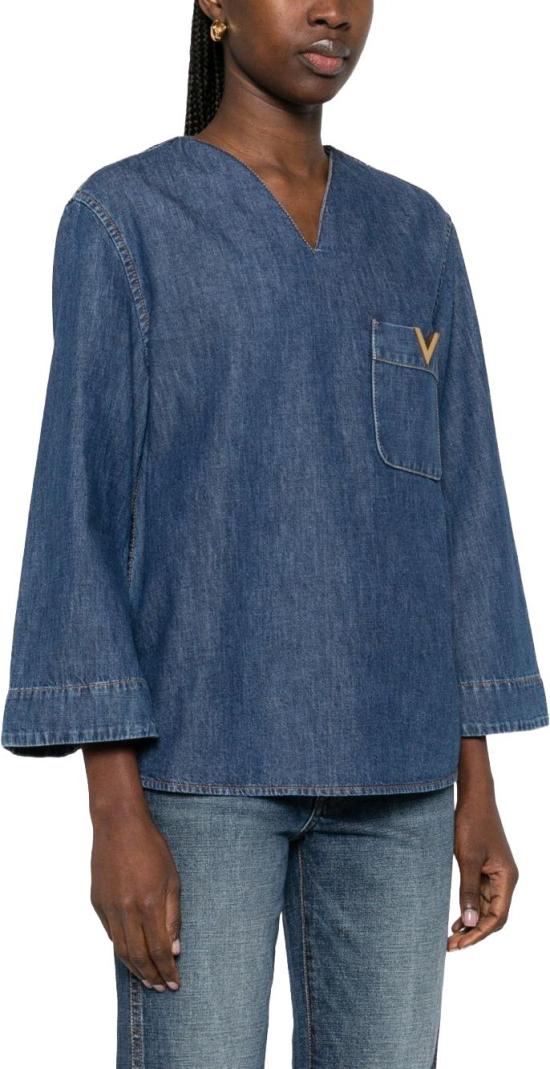 26SS 발렌티노 가라바니 블라우스 BDB03L9YA558 BLUE - VALENTINO GARAVANI