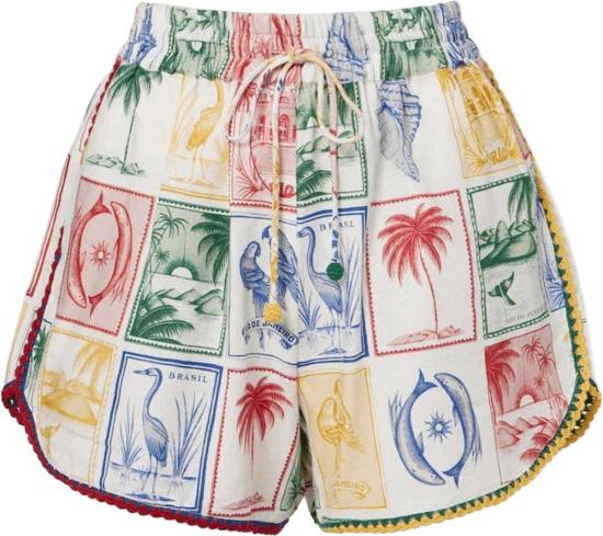 26SS 팜 리오 숏팬츠 FARMRIOBRASILVINTAGEOFFWHITESHORTS34910326019