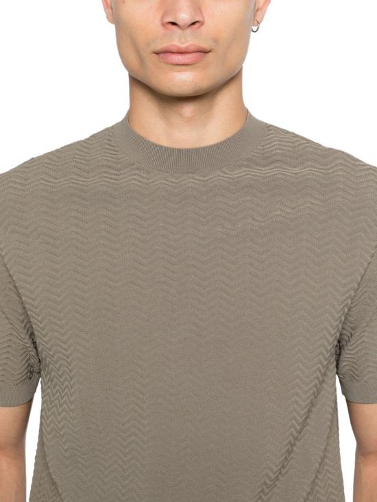 26SS 엠포리오 아르마니 스웨터 EM004671AF23759U6183 TAUPE - EMPORIO ARMANI