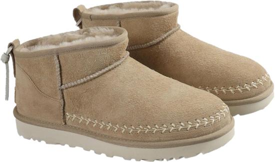 25FW 어그 부츠 CLASSICULTRAMINIBIARRITZANKLEBOOTSLIGHTBEIGE - UGG