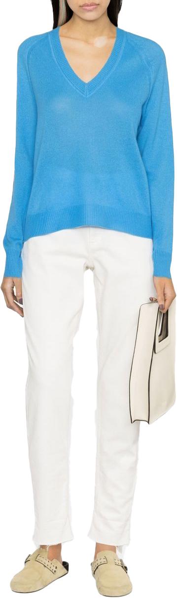  360 캐시미어 스웨터 49034ZAYAATLANTIC CYAAN - 360 CASHMERE