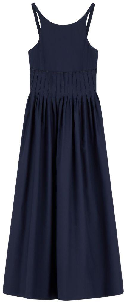 26SS 엠포리오 아르마니 롱 원피스 EW003117AF10010UB130 NAVY