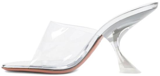 25FW 아미나 무아디 뮬/슬리퍼 14S363531TAYTRANSPARENT SILVER - AMINA MUADDI
