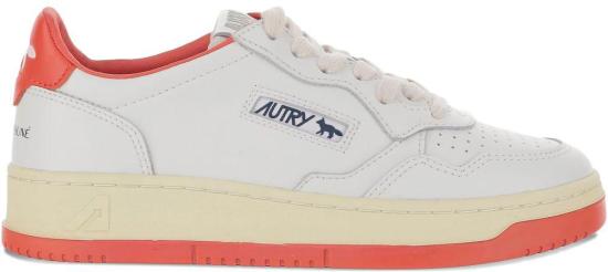 25FW 오트리 메달리스트 로우 레더 스니커즈 AULWMK02 WHITE