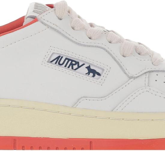 25FW 오트리 메달리스트 로우 레더 스니커즈 AULWMK02 WHITE - AUTRY