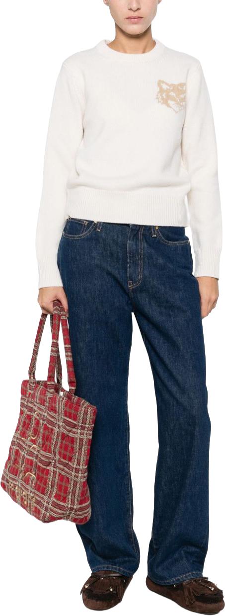 25FW 메종키츠네 니트웨어 3700794702285 WHITE - MAISON KITSUNE