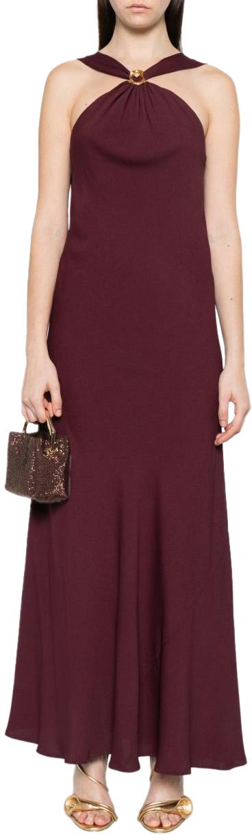 26SS 포르테포르테 롱 원피스 14884MYDRESSRUBY MAROON - FORTE FORTE