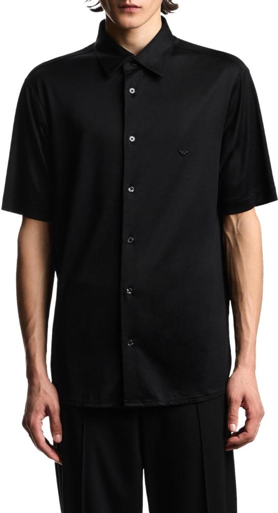 26SS 엠포리오 아르마니 셔츠 8056643442938 BLACK - EMPORIO ARMANI