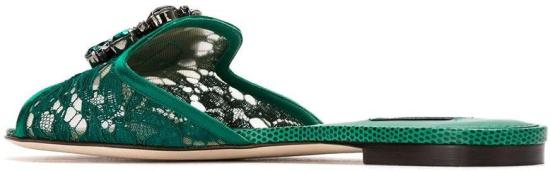  돌체앤가바나 뮬/슬리퍼 CQ0023AG6678M072 DONKERGREEN - DOLCE & GABBANA