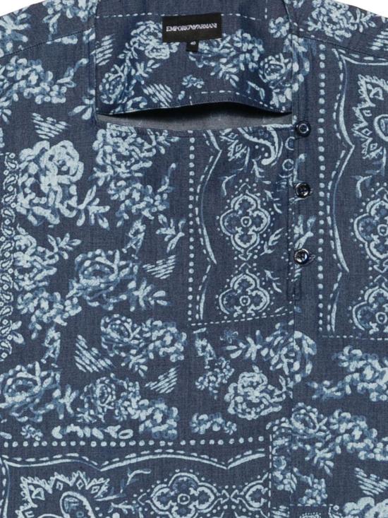 26SS 엠포리오 아르마니 탑 EW003486AF21079FB002 NAVY - EMPORIO ARMANI