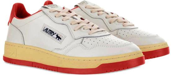 25FW 오트리 메달리스트 로우 스니커즈 AULMMK02 WHITE - AUTRY