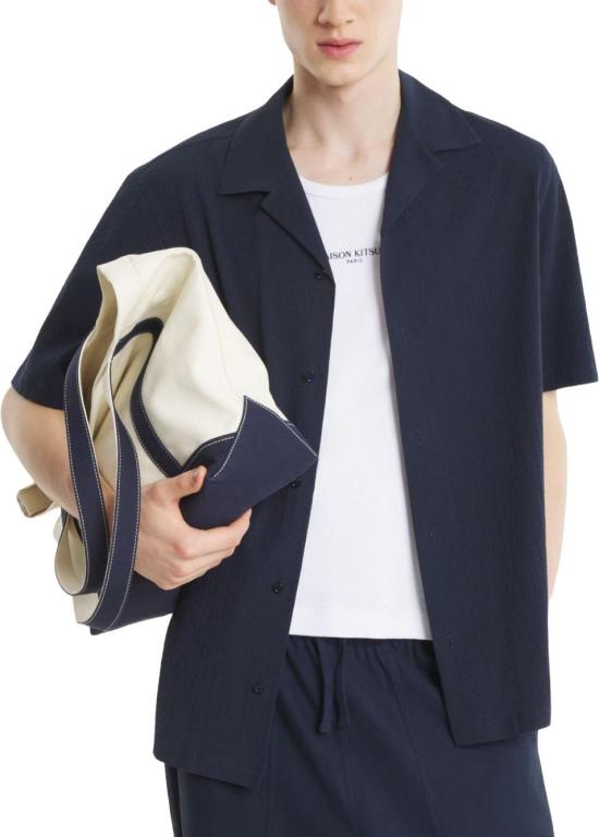 26SS 메종키츠네 셔츠 QM00407WC50820413 NAVY - MAISON KITSUNE