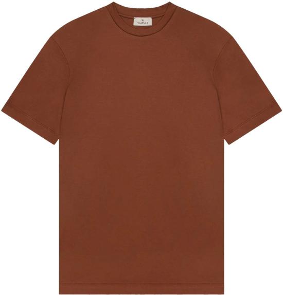 26FW Valenza 반팔 티셔츠 INTERLOCKSUPIMATEEDARKBRIQUE BROWN