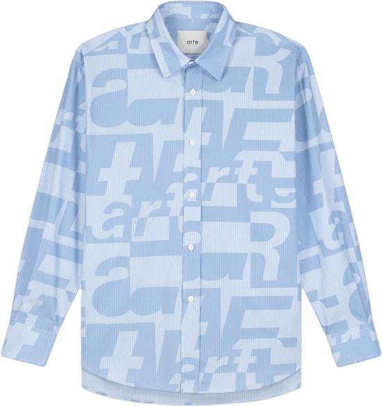 26SS 아르떼 앤트워프 셔츠 ALLOVERSHIRTALLOVERPRINT LICHTBLUE